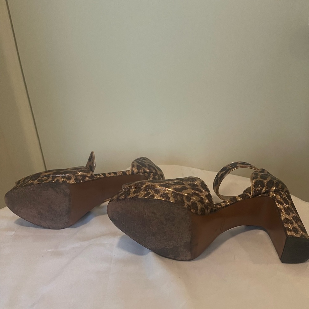 ❤️‍🔥SOLD❤️‍🔥♠️ Kate spade Perry Leopard Print Platform Heels - Picture 5 of 6
